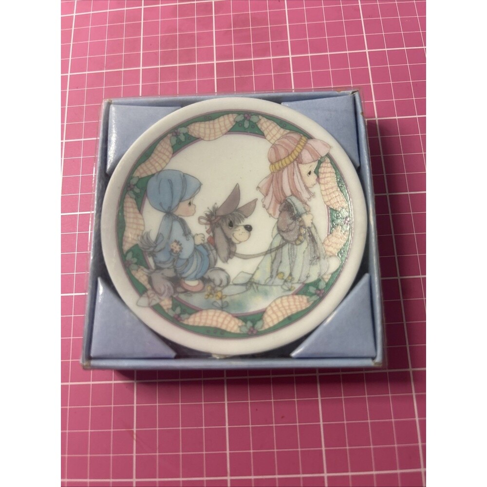 1993 Precious Moments Mini Plate Ornaments-Children's Christmas Pageant Nativity